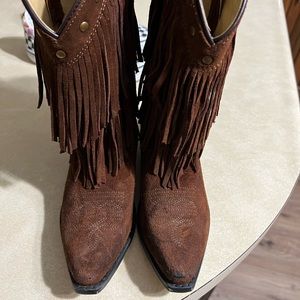 Girls size 2 real cowgirl boots